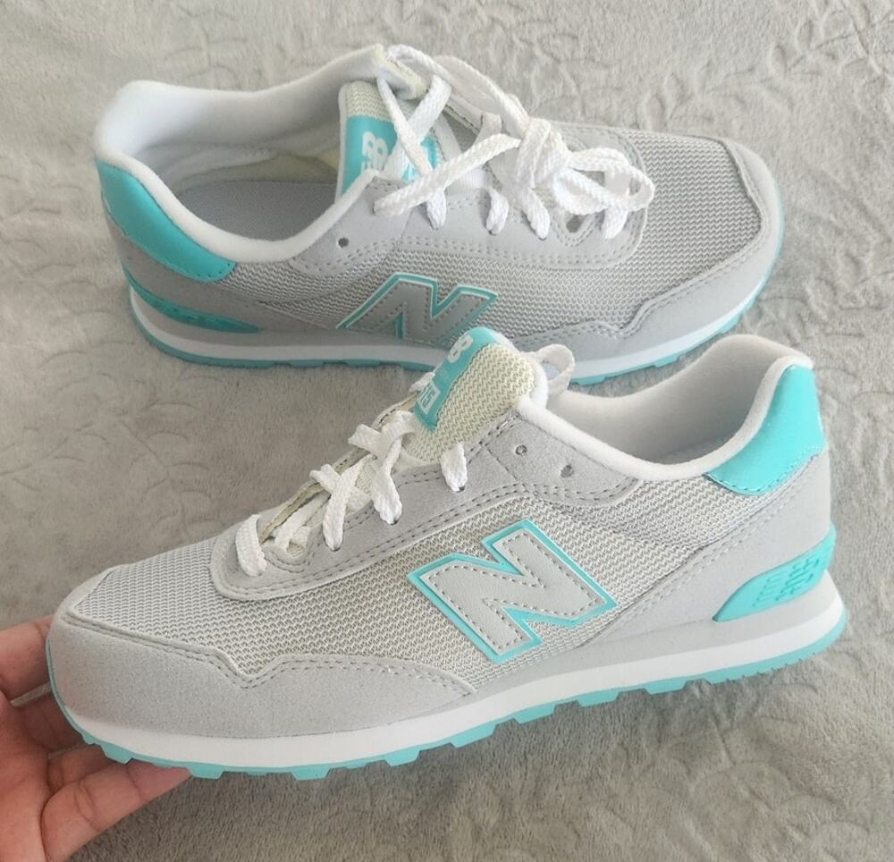 New Balance 515 4youth New No box athletic sneaker gray teal mesh